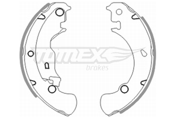 Sada brzdových čelistí TOMEX Brakes